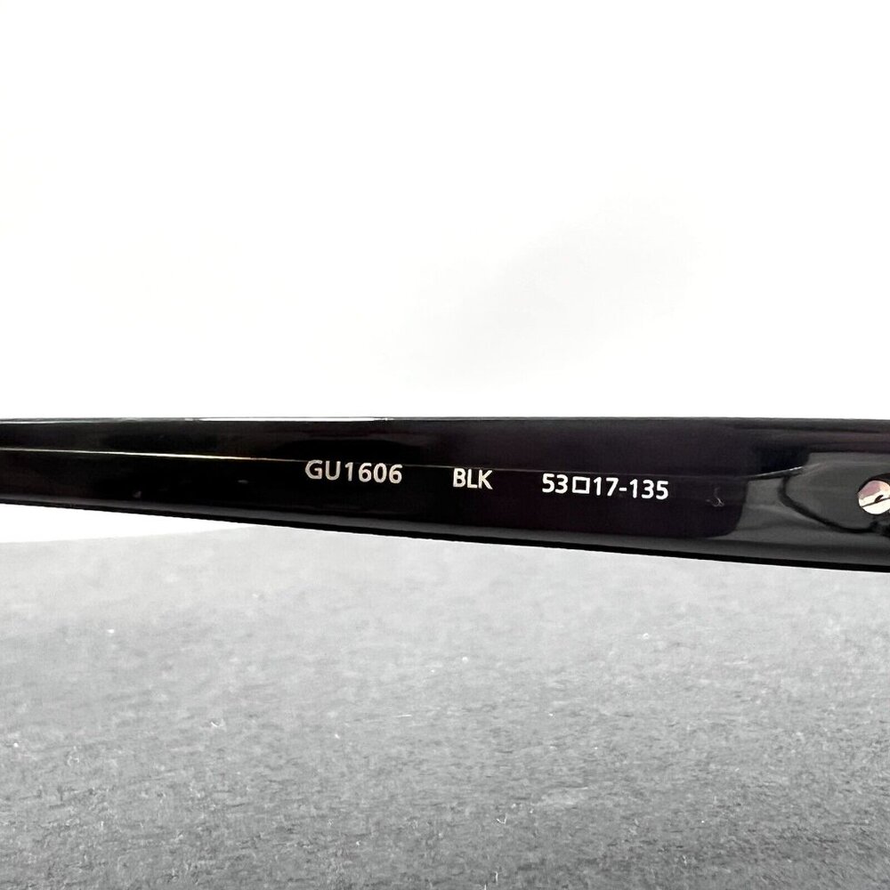 Guess Eyeglasses Frames GU1606 BLK Black Gray Rectangular 53-17-135 - Picture 8 of 11